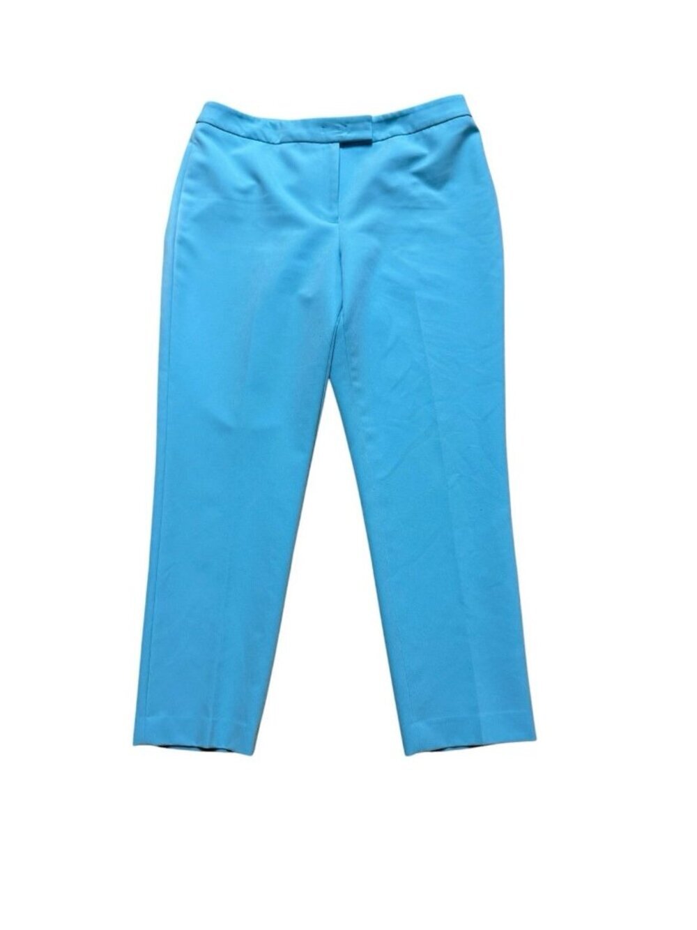 Anne Klein Pants Womens 14 Turquoise Straight Leg Stretch Career